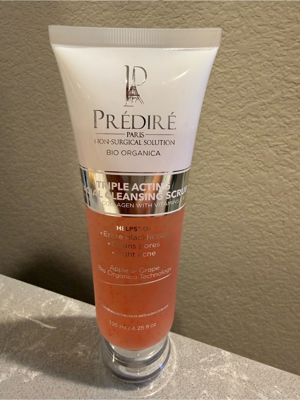 PRÉDIRÉ Triple Acting Facial Cleansing Scrub — NEW and Sealed